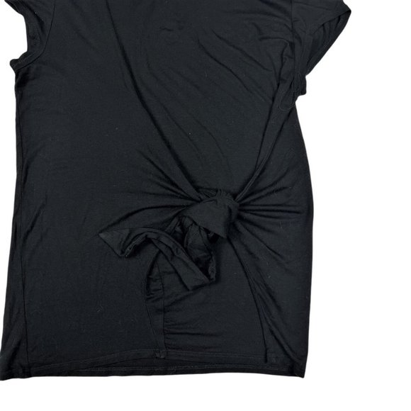 (Up To 50% Off SALE) Cha Cha Vente Tie Front Short Sleeve Casual T-Shirt Top - Picture 3 of 3